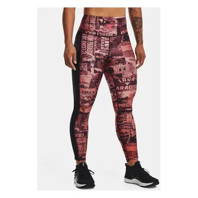 Under Armour UA Project Rock HG Ankle Lg Print Legging Rosa