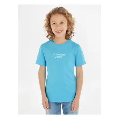 Calvin Klein Jeans Kinder T‑Shirt Blau