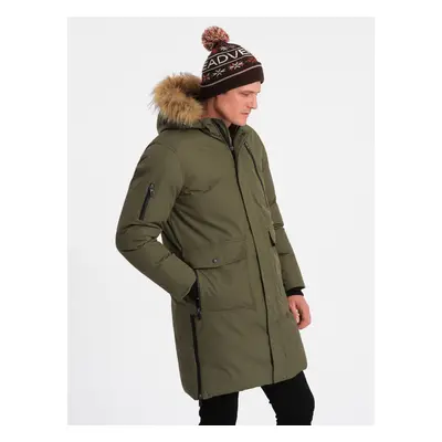 Ombre Clothing Alaskan Jacke Grün