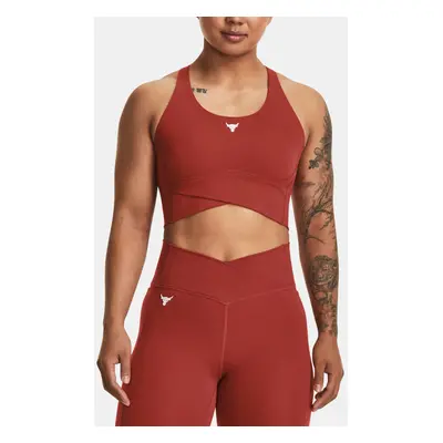 Under Armour Project Rock LetsGo Crssover Sport Büstenhalter Rot