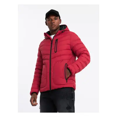 Ombre Clothing Jacke Rot