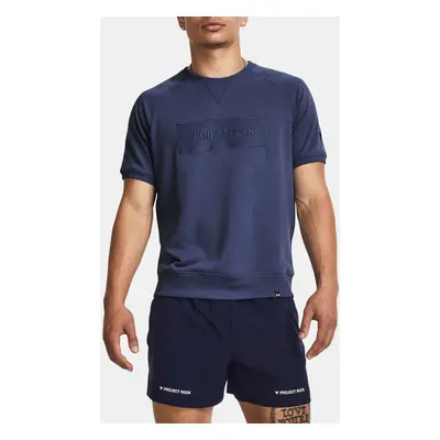 Under Armour Project Rock Terry Gym Sweatshirt Blau