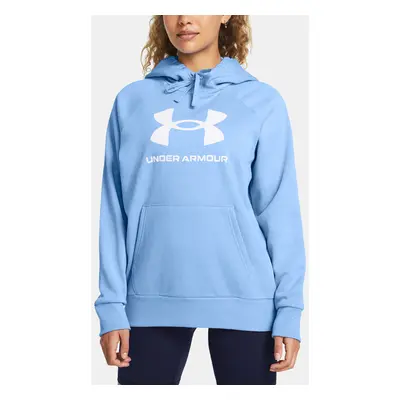 Under Armour UA Rival Fleece Big Logo Hdy Sweatshirt Blau