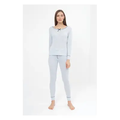 Damenpyjama ELISA Hellblau / Light blue