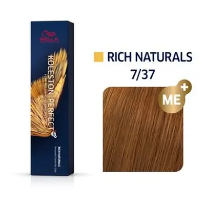 Wella Professionals Koleston Perfect Me+ Rich Naturals Professionelle permanente Haarfarbe 7/37 