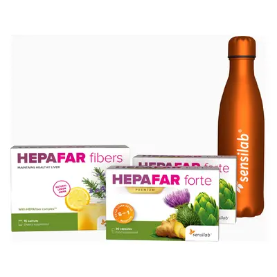 Hepafar Leber Detox [1-Monatspaket] mit GRATIS Thermosflasche