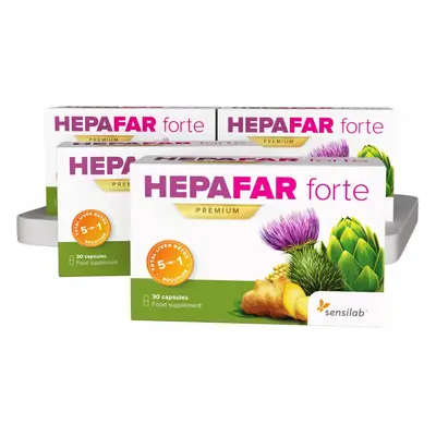 4x Hepafar Forte PREMIUM Mariendistel-Kapseln [2-Monatspaket]