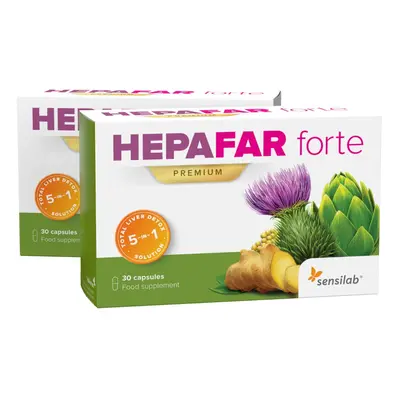 Hepafar Forte PREMIUM Mariendistel-Kapseln 1+1 GRATIS [1-Monatspaket]