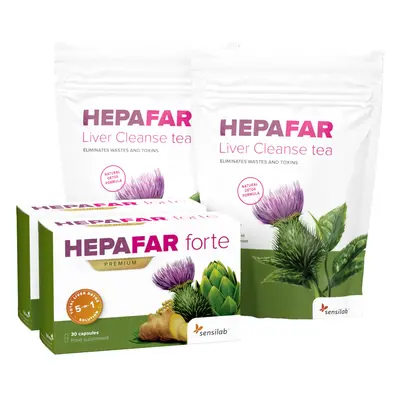 Hepafar Paket zur Leberentgiftung [1-Monatspaket]