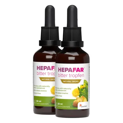 Hepafar Bittertropfen, 15 Naturkräuter, 50 ml: 2-Pack