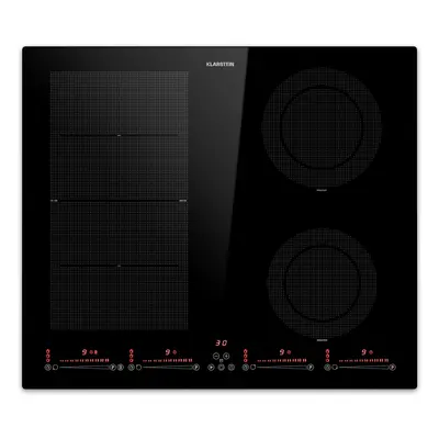 Klarstein Masterzone Hybrid Induktionskochfeld Einbau Flex-Zonen ThermoBoost Smart Flex Watt