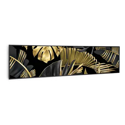 Klarstein Wonderwall Air Art Smart Infrarotheizung Schwarze Blume 120x30cm 350W