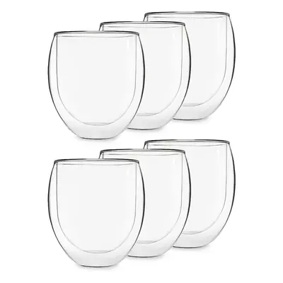 Feelino Teeglas Ice 6-er-Set ml spülmaschinenfest hochwertiges Borosilikatglas