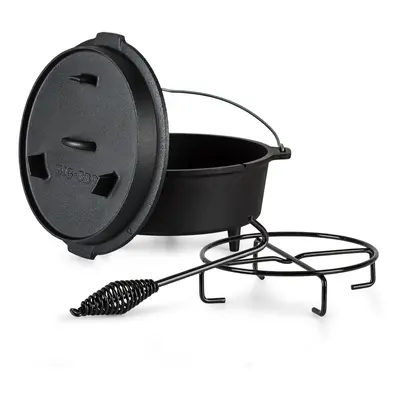 Klarstein Guernsey Premium Dutch Oven 9.0 BBQ-Topf Gusseisen Standfüße