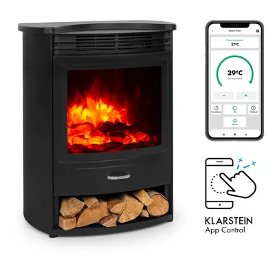 Klarstein Bormio Smart Elektrokamin 950/1900W Thermostat Wochentimer