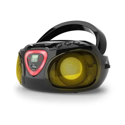 Auna Roadie CD Boombox UKW-Radio Lichtshow CD-Player Bluetooth 5.0