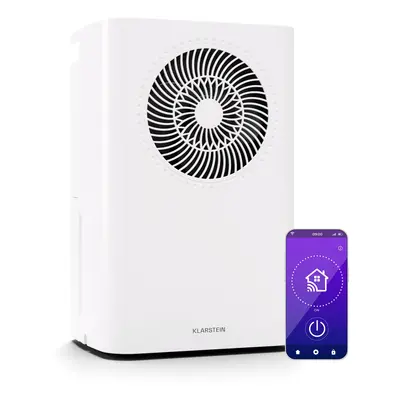 Klarstein CircleDry Smart L Luftentfeuchter | 12L/Tag | W | 24m2 | WiFi | Timer | Filter