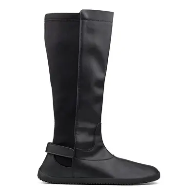 Ahinsa shoes Ahinsa Barfuß-Stiefel schwarz mit Fell EU