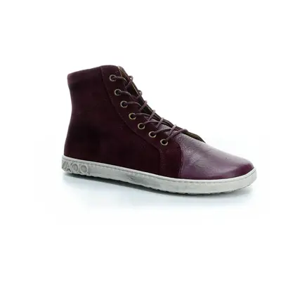 Zaqq Qore High Mazarine bordeaux Barfuß-Stiefeletten EU