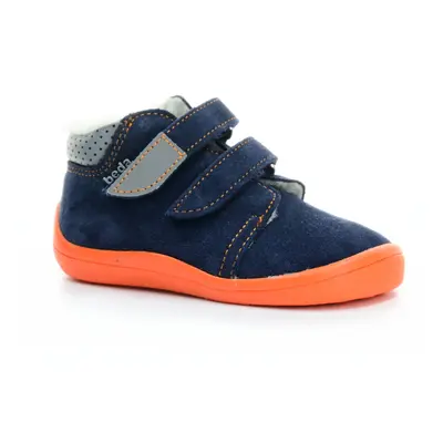 Beda Blue Mandarine mit Membran (BF 0001/W/MK/2) dunkelblaue Winterbarfußschuhe EU