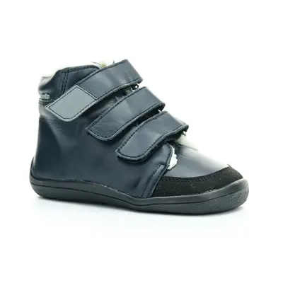 Beda Just Black mit Membran (BF 0001/W/MK/Y/SO) schwarze Winter-Barfußstiefeletten EU