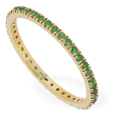 Annagreta Thin 18kt Gold & Emerald Ring