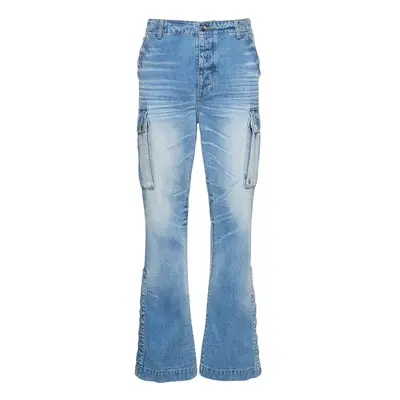 Cargo-kick-flare-jeans Aus Baumwolle
