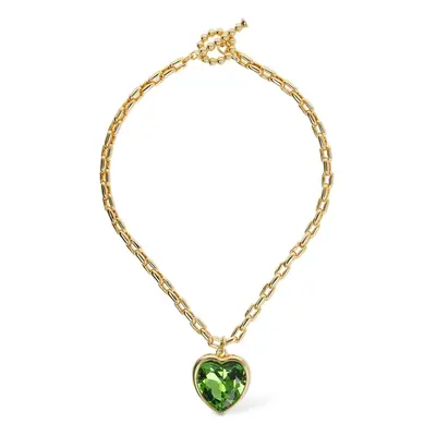 Halskette Mit Grünem Herzanhänger