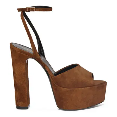 95mm Hohe Wildleder-sandaletten „jodie“