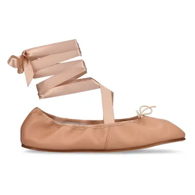 10mm Hohe Ballerinas Aus Leder „sophia“