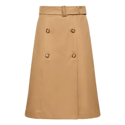 Baleigh Cotton Gabardine Midi Skirt