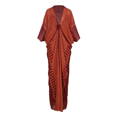 Langärmeliges Kleid Aus Viskose „sensory Tapestry“
