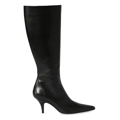 70mm Sling Leather Tall Boots
