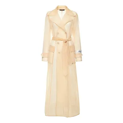 Tech Marquisette Belted Trench Coat