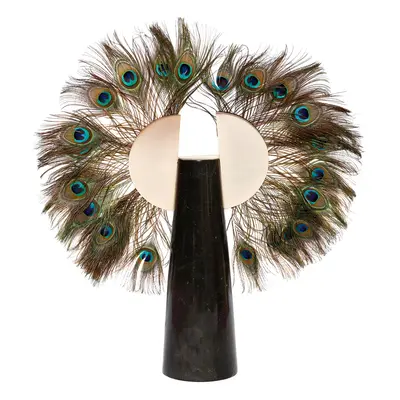 Totem "peacock Feather & Marble"