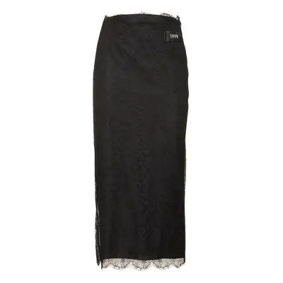 Chantilly Fil Coupé Lace Midi Skirt