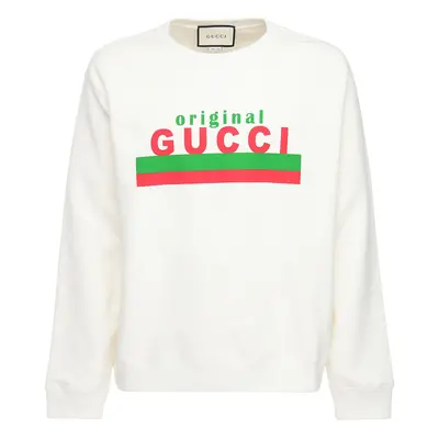 Sweatshirt Aus Baumwolle Mit Gucci Original-druck