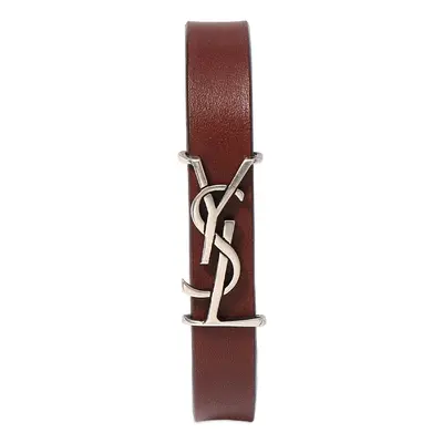 Wickelarmband Aus Leder Mit Ysl-logo