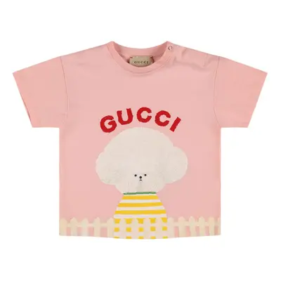 T-shirt Aus Baumwolle Mit Logo „gucci“