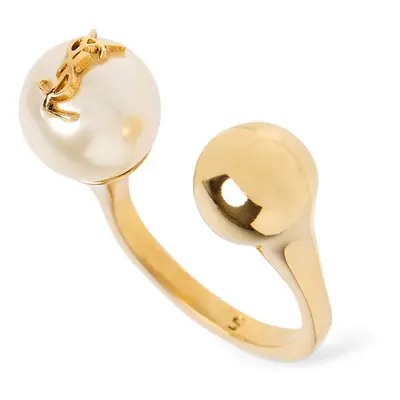 Ring Mit Perlenimitat „bague Boule Ysl“