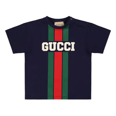 T-shirt Aus Baumwolle Mit Logo „gucci“