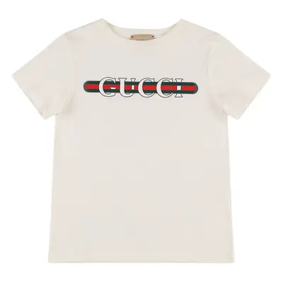 T-shirt Aus Baumwolle Mit Logo „gucci“