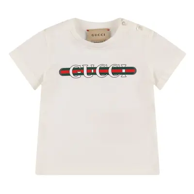 T-shirt Aus Baumwolle Mit Logo „gucci“