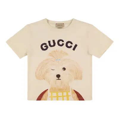 T-shirt Aus Baumwolle Mit Logo „gucci“