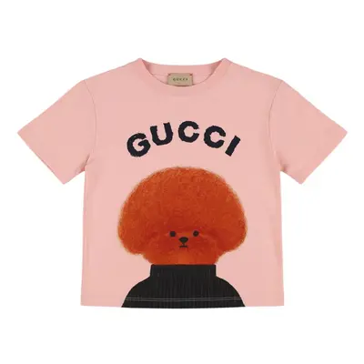 T-shirt Aus Baumwolle Mit Logo „gucci“