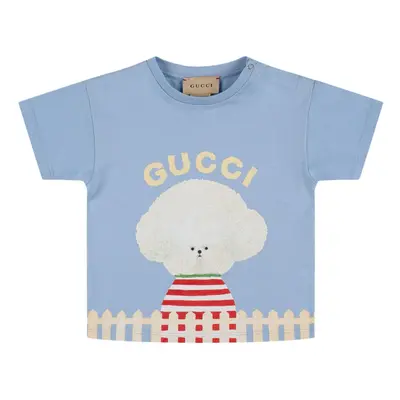 T-shirt Aus Baumwolle Mit Logo „gucci“