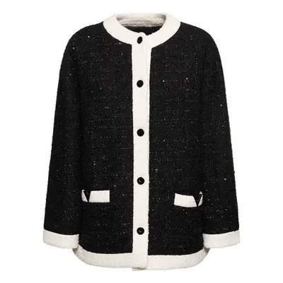 Kragenlose Jacke Aus Tweedlurex