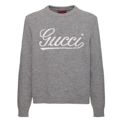 Strickpullover Aus Wollstrick Mit Gucci-logo