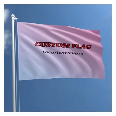 TEMU Custom Polyester Flag - Personalizable With Logo/text/photo, Multipurpose Weather-resistant