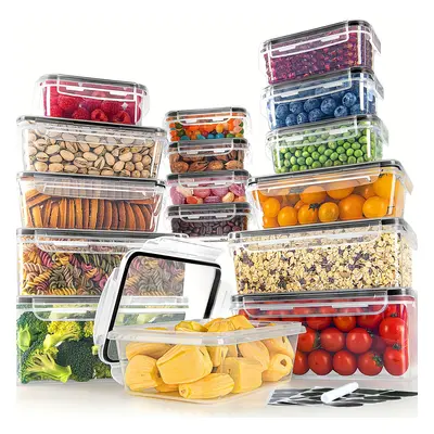 Frischhaltedosen Mit Deckel 16er-set - Tupperdosen Vorratsdosen Luftdicht Meal Prep Boxen Gefrie